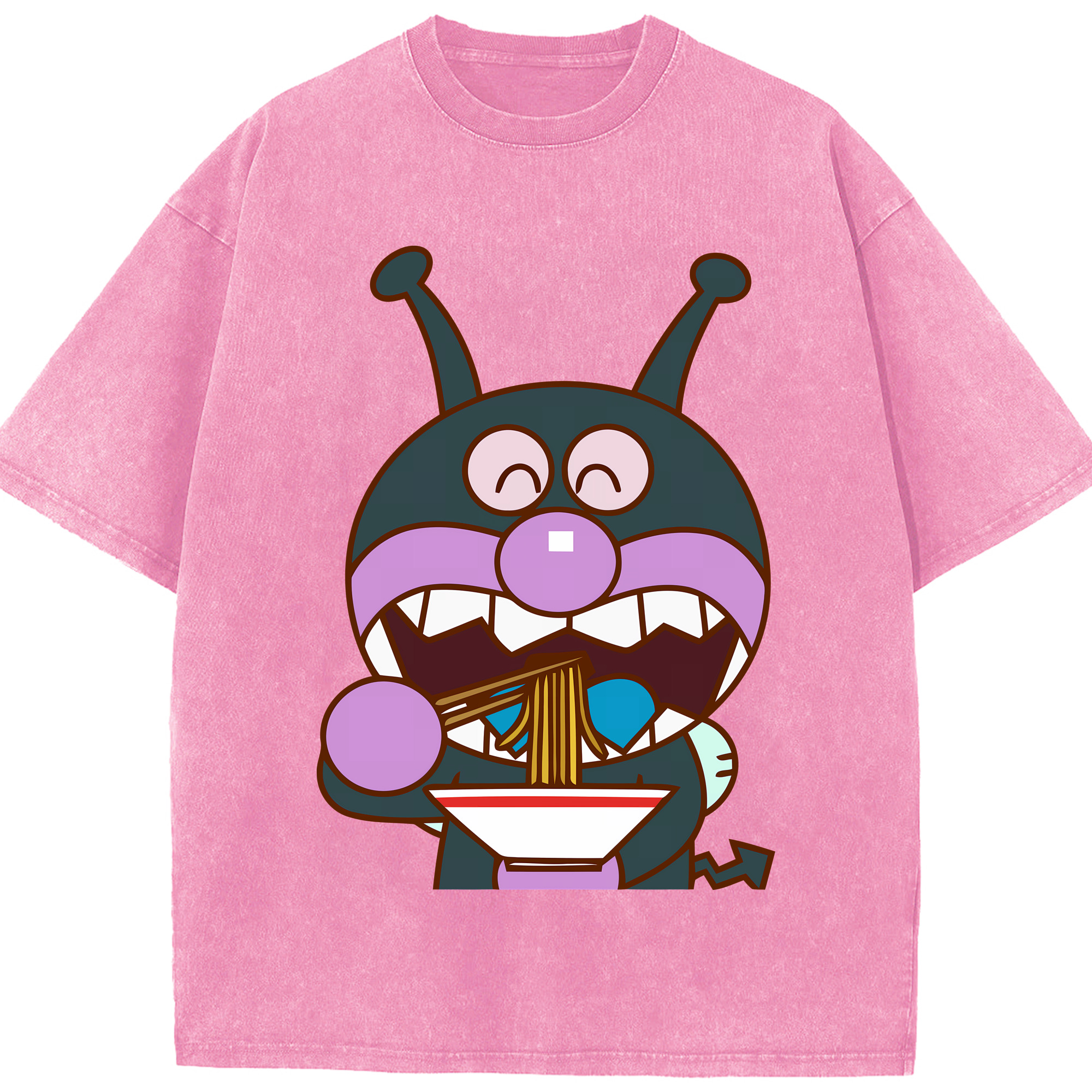 （画像用） アンパンマン Anpanman 綿100% ヴィンテージ風 半袖Tシャツ（フロントプリント）